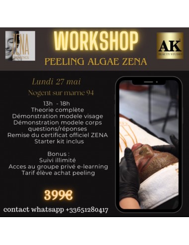 Workshop Peeling Algae ZENA 21 Octobre